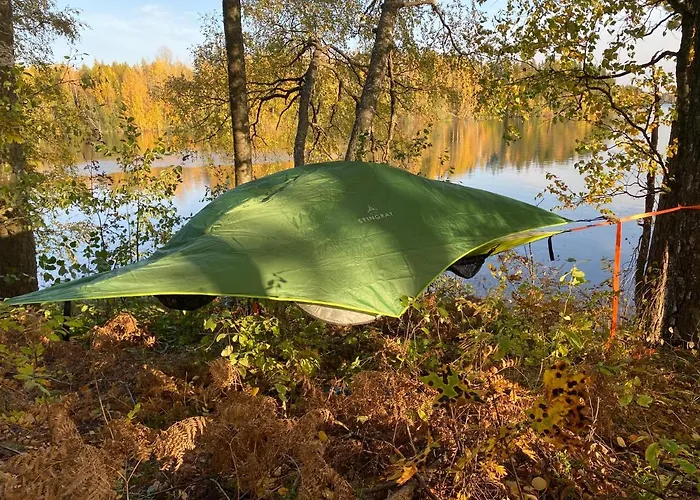 Wallinkoski - And Tentsile Tent Options Next To River Vuoksi Privatunterkunft Imatra