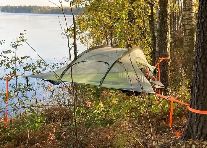 Privatunterkunft Wallinkoski - And Tentsile Tent Options Next To River Vuoksi *